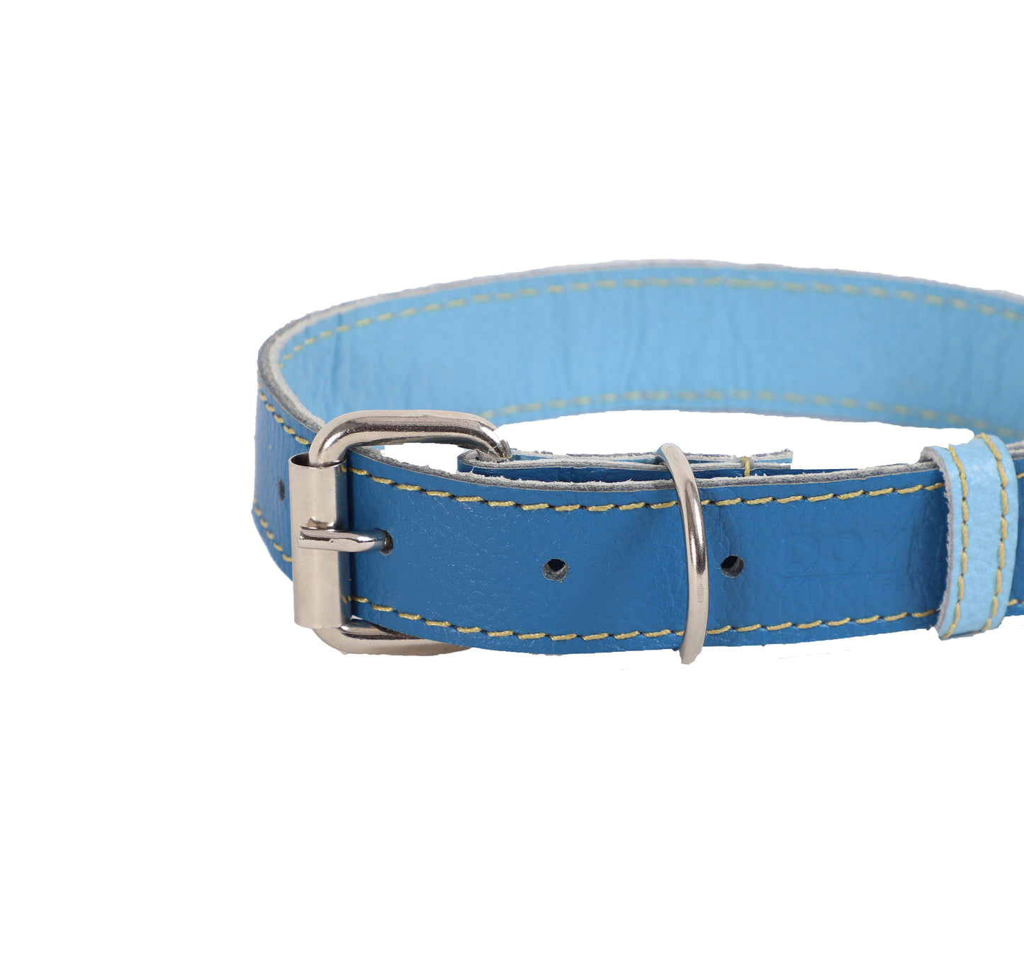 Collar para Perro Cuero Azul Cobalto